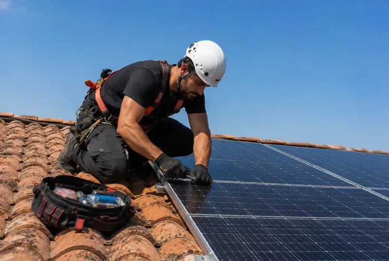 Maintenance et monitoring de panneaux solaires à Ners