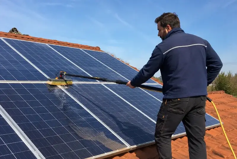 Nettoyage et entretien de panneaux solaires à Ners